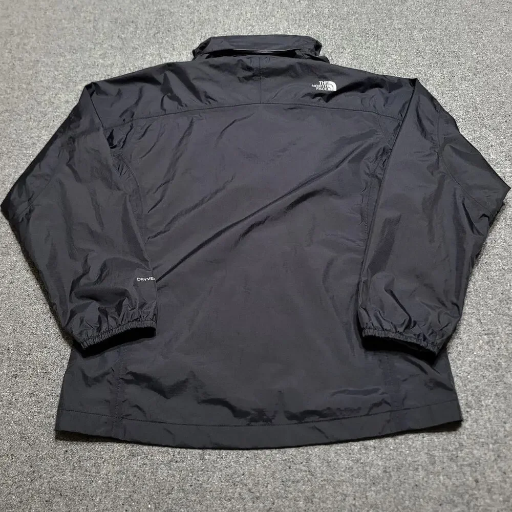 The North Face Jacket Girls Extra Large 18 Black Resolve Reflective Ripstop Rain
